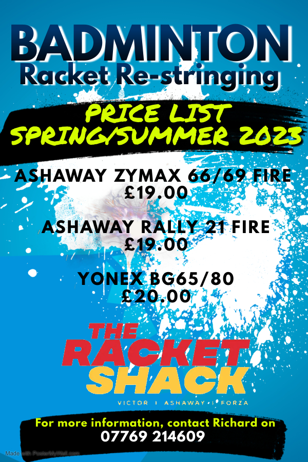 Racket Restringing Winchester Badminton Academy